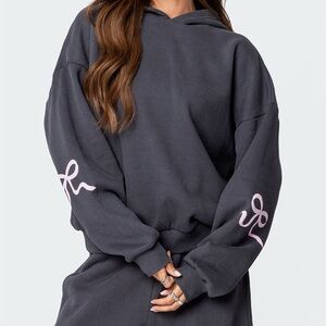 Edikted hoodie and pink bows
